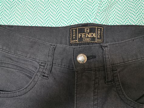 fendi roma amor fabric pants|Fendi jeans sale.